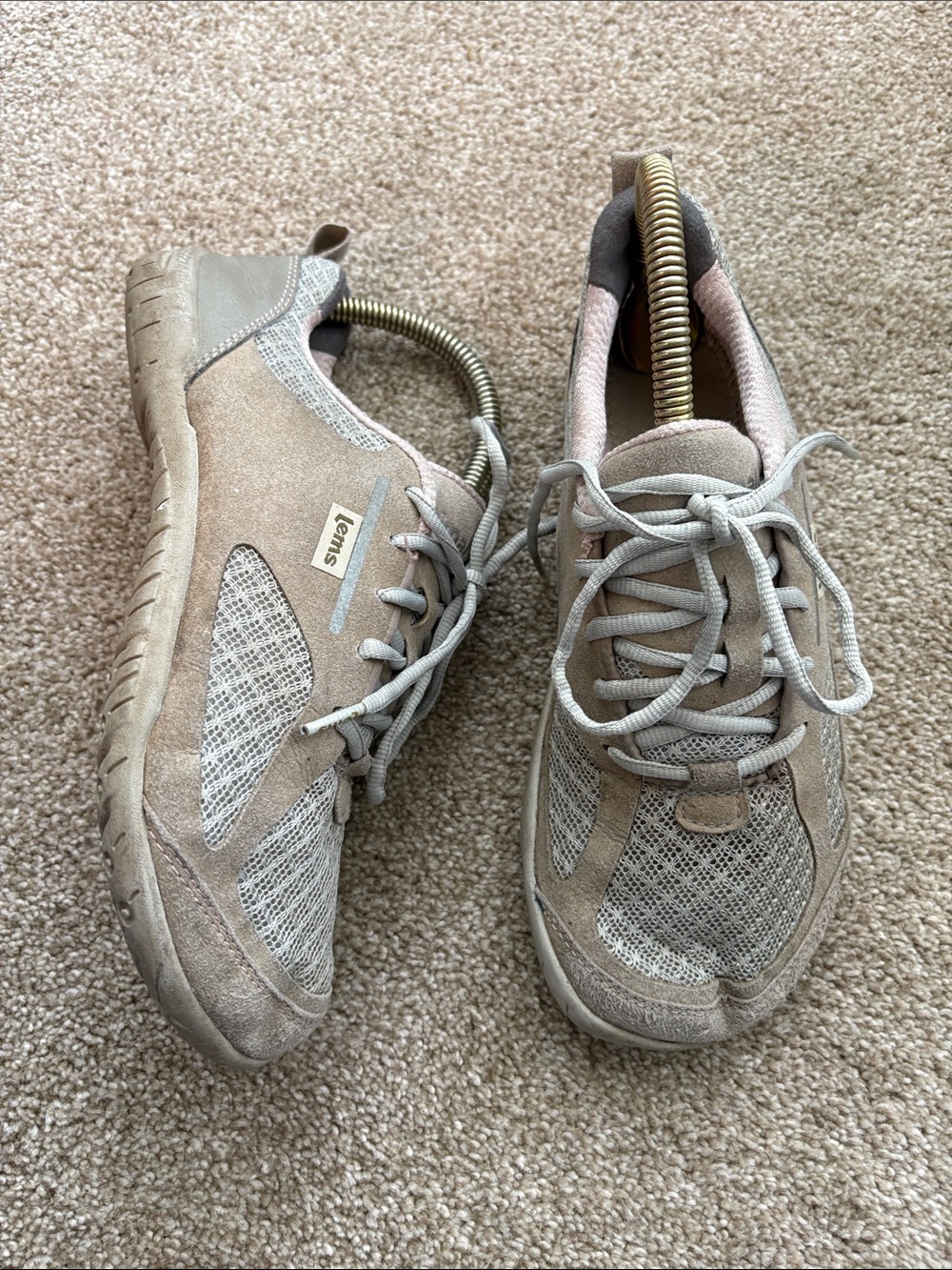 LEMS Primal 2 Gray‎ Tan Pink Minimalist Outdoor Shoes EU 41 Women's 10.5